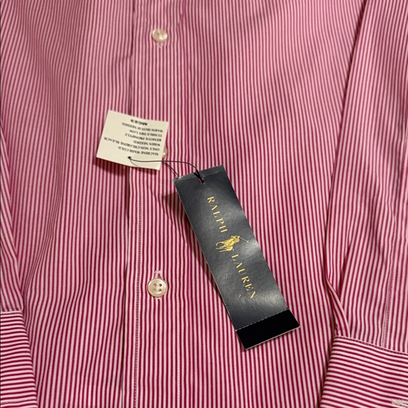 Ralph Lauren Pink Striped Casual Shirt - Picture 5 of 6